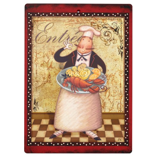 Porte-bloc Entrée de chef (Dos)