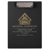 Porte-bloc Entrepreneur minimaliste en construction résidenti (Devant)