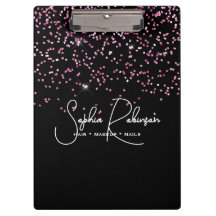 Entreprise de salon élégant à paillettes noires et