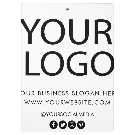 Porte-bloc Entreprise Professionnelle Personnalisée Texte du (Dos)
