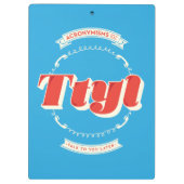 Porte-bloc Entretien à vous plus tard (Dos)