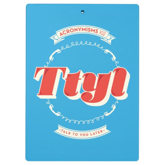 Porte-bloc Entretien à vous plus tard (Dos)