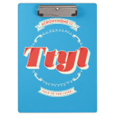 Porte-bloc Entretien à vous plus tard (Devant)