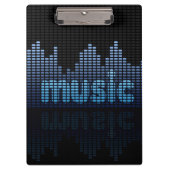 Porte-bloc Equalizer numérique Musique Wave Wall (Devant)