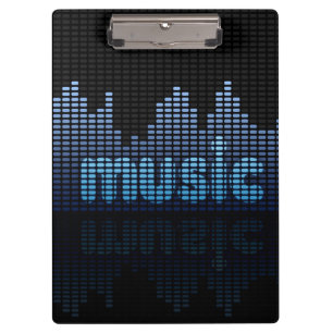 Porte-bloc Equalizer numérique Musique Wave Wall