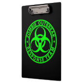Porte-bloc Équipe de réponse à une épidémie de zombies vert n (Gauche)