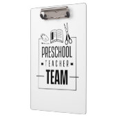 Porte-bloc Équipe d'enseignants préscolaires (Gauche)