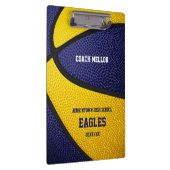 Porte-bloc équipe d'or bleu couleurs basketball nom de l'entr (Swatch)