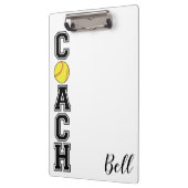 Porte-bloc Équipe sportive entraîneur de softball merci cadea (Gauche)