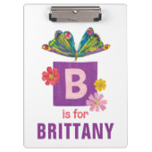 Porte-bloc Eric Carle | B est pour Papillon (Devant)