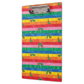 Porte-bloc Eric Carle | Caterpillar Rainbow Stripe Motif (Gauche)