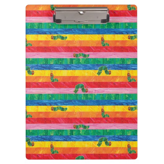 Porte-bloc Eric Carle | Caterpillar Rainbow Stripe Motif (Devant)