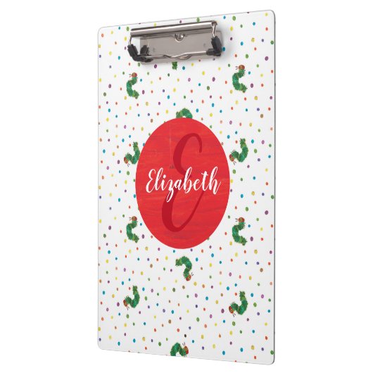 Porte-bloc Eric Carle | Motif de chenille et de points (Gauche)