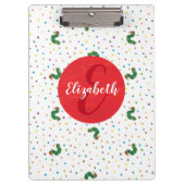 Porte-bloc Eric Carle | Motif de chenille et de points (Devant)