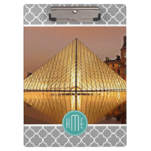 Porte-bloc Étalage en bon état gris de monogramme de