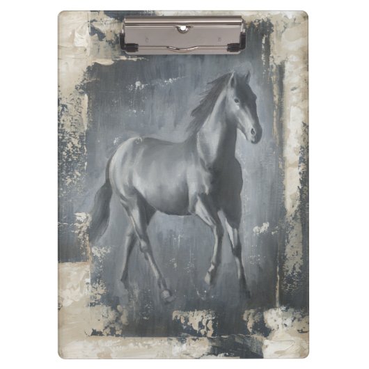 Porte-bloc Étalon courant noir (Devant)