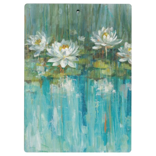 Porte-bloc Étang de nénuphar du monogramme | (Dos)