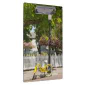 Porte-bloc États-Unis, Michigan, île Mackinac. Vélo jaune (Swatch)