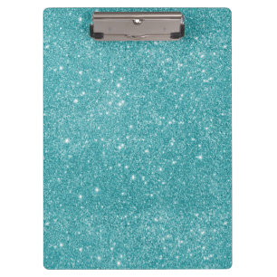 Porte-bloc Étincelles turquoises de parties scintillantes