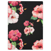 Porte-bloc Étiquette blanc de ketmie rouge et rose (Dos)