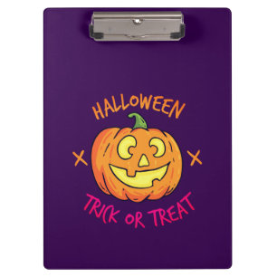 Porte-bloc Étiquette de citrouille d'Halloween pour le tour o