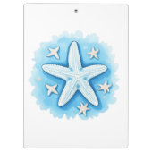 Porte-bloc Étoile de mer en bleu (Dos)
