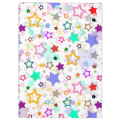 Porte-bloc Étoiles colorées blanches  (Dos)