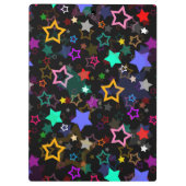 Porte-bloc Étoiles Colorées Noir (Dos)
