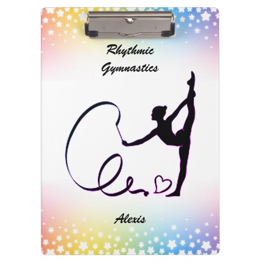 Porte-bloc Étoiles de ruban pour gymnastique rythmique (Devant)