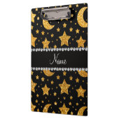 Porte-bloc Étoiles et lunes jaunes nommées faites sur (Gauche)