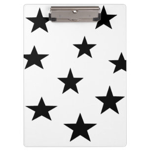 Porte-bloc Étoiles noires et blanches Porte - bloc personnali