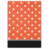 Porte-bloc Étoiles Tangerine Tango Orange et White (Dos)