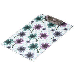 Porte-bloc Étui iPhone / iPad avec motif floral personnalisé