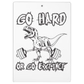Porte-bloc Exercice - Go Hard ou Go Extinct - T-Rex Deadlift (Dos)