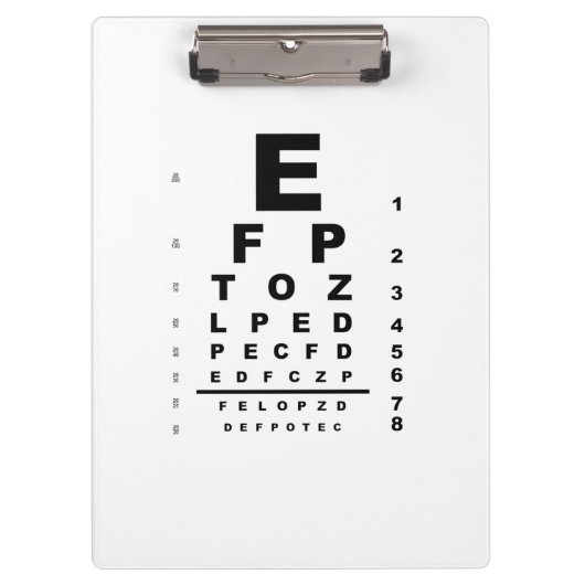 Porte-bloc Eye Test (Devant)