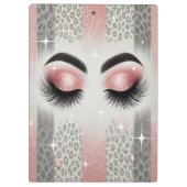 Porte-bloc Eyelashes de Parties scintillant rose glam Blush (Dos)