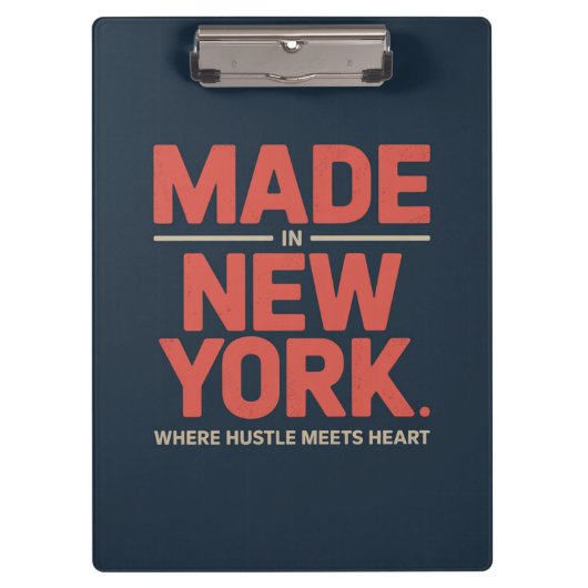 Porte-bloc Fabriqué à New York (Devant)