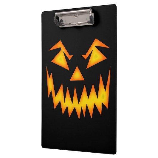 Porte-bloc Face de Jack-o'-lantern effrayante (Gauche)