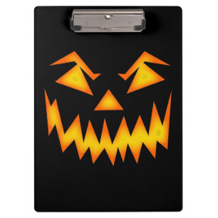 Porte-bloc Face de Jack-o'-lantern effrayante