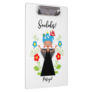 Porte-bloc Fado chanteuse avec caravelle portugaise