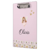 Porte-bloc Fairy Cute Garden Enchanted Nom personnalisé (Gauche)