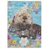 Porte-bloc Fairytale Otter dans la rivière des Fleurs (Dos)