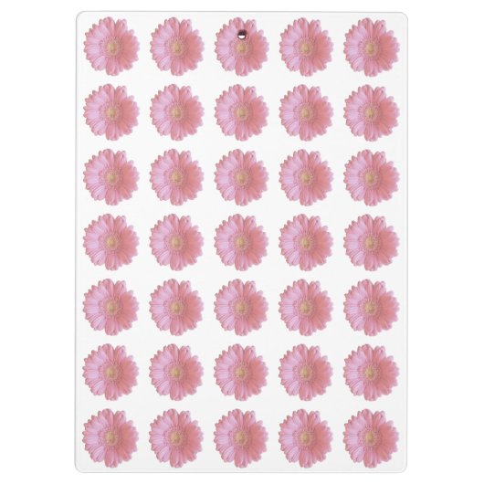 Porte-bloc Faisée de gerbera rose pâle (Dos)