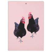 Porte-bloc Faites La Tournée Des Poulets Noirs, (Dos)