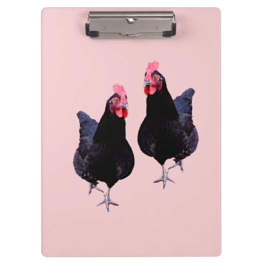 Porte-bloc Faites La Tournée Des Poulets Noirs, (Devant)