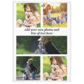 Porte-bloc Faites votre propre collage photo et texte (Dos)