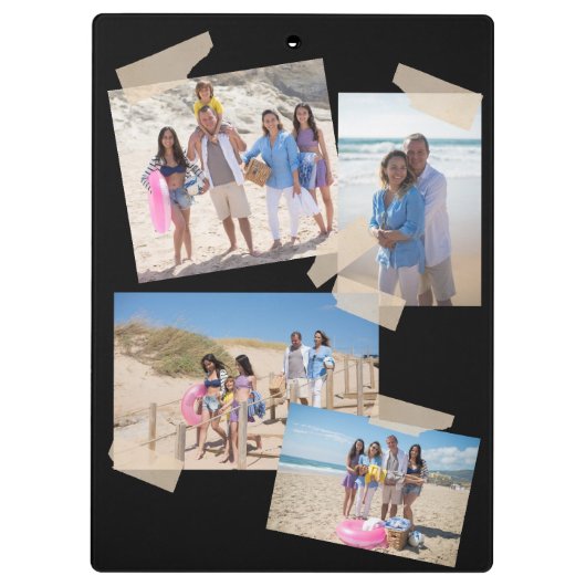 Porte-bloc Famille 5 Photo Porte - bloc personnalisé personna (Dos)