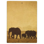 Porte-bloc Famille d'éléphant (Dos)