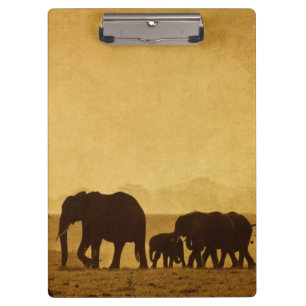 Porte-bloc Famille d'éléphant