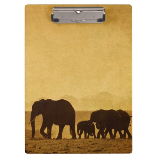 Porte-bloc Famille d'éléphant (Devant)